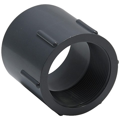 Муфта переходная НПВХ DN 25-3/4" PN 16 клеевая с внутренней резьбой черная Aquaviva FTH025B купить в Казани | "Проконсим"
