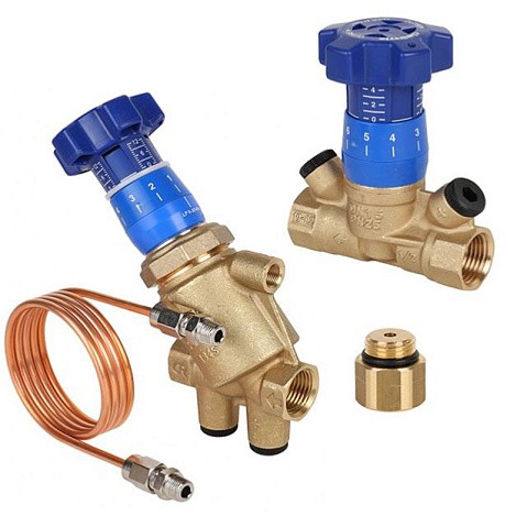 Комплект автоматической балансировки MVI BLN.DP1.05, DN 20 PN 25 (Регулятор перепада давления BL.510 +клапан балансировочный BL.210 +переходник BL.901.02) купить в Казани | "Проконсим"