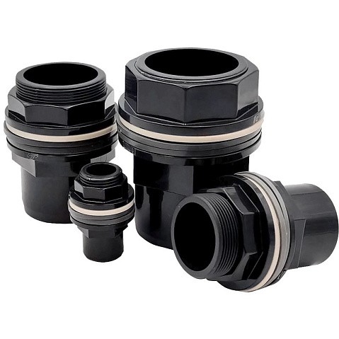 Танк-адаптер НПВХ DN 63х75-2 1/2" с наружной резьбой черный Aquaviva RERAKE063H купить в Казани | "Проконсим"