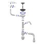 Сифон для мойки Unicorn В427Р, 40х50 гибкий отвод, 3 1/2'' х40 с отводом для стиральной машины, круглый и прямоугольный перелив купить в Казани | "Проконсим"