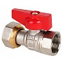 Краны латунные шаровые DN 15-20 PN 40 никелированные бабочка муфта-накидная гайка MVI BV.530 купить в Казани | "Проконсим"