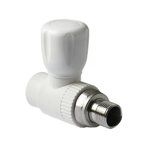 Кран шаровой для радиатора ПП 25-3/4'' PN 25 прямой с американкой белый Pro Aqua PA41010 купить в Казани | "Проконсим"