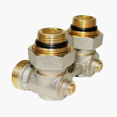 Узел нижнего подключения Vekotrim DN 15 PN 10 угловой двухтрубный 15-3/4'' с ниппелем, штуцер купить в Казани | "Проконсим"