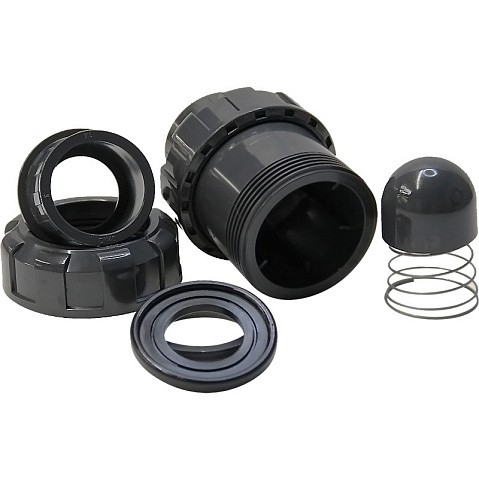 Клапан обратный пружинный НПВХ DN 50 уплотнение EPDM черный Aquaviva SHV050 купить в Казани | "Проконсим"