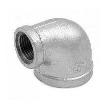  Угольник чугунный DN 20-25 PN 16 оцинкованный переходный Fittex Plus Ду   Дн 20 3/4" Ру  соед. (213200124) со склада Проконсим в Казани