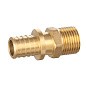 Муфта латунная для PEX DN 16 с наружной резьбой 1/2'' под надвижную гильзу PLP купить в Казани | "Проконсим"
