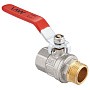 Кран латунный шаровой MVI BV.512 DN 15 PN 40 никелированный полнопроходной муфта-штуцер рычаг купить в Казани | "Проконсим"