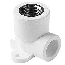 Угольник установочный ПП 20-1/2'' PN 25 с внутренней резьбой белый Pro Aqua PA28008P купить в Казани | "Проконсим"