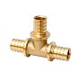 Тройник латунный для PEX-PEX труб 16-16-16 PN 16  под надвижную гильзу  MVI SF.440.04 купить в Казани | "Проконсим"