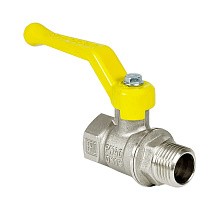 Краны латунные шаровые газовые 11Б27фт1М DN 15-50 PN 25-40 никелированные рычаг муфта-штуцер Valfex.272 Standart ГОСТ Р 59553 купить в Казани | "Проконсим"