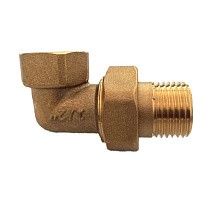 Американки латунные DN 15-50 PN 40 муфта-штуцер угловые купить в Казани | "Проконсим"