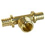 Тройник латунный для PEX труб 16-1/2''-16 PN 16 S-2,2мм под надвижную гильзу Valfex VF.433.AF купить в Казани | "Проконсим"