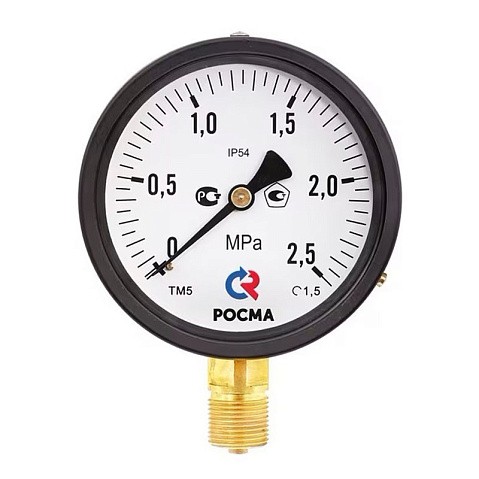 Манометр общетехнический Росма ТМ-510Р.00, до 0,16МПа M20x1,5, 100мм, радиальное присоединение, класс точности 1.5, IP54 купить в Казани | "Проконсим" Манометр общетехнический Росма ТМ-510Р.00, до 0,16МПа M20x1,5, 100мм, радиальное присоединение, класс точности 1.5, IP54 купить в Казани | "Проконсим"