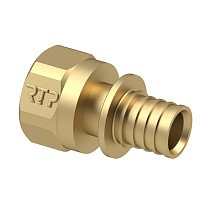 Муфты латунные для PEX труб DN 16-40 PN 16 под надвижную гильзу с внутренней резьбой РосТурПласт купить в Казани | "Проконсим"