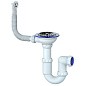 Сифон для мойки Unicorn Y411, без отвода, 3 1/2'' х40 чаша из нержавеющей стали, круглый перелив купить в Казани | "Проконсим"