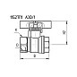 Кран латунный шаровой 11Б27п1 DN15 PN40 бабочка муфта-муфта БАЗ Standart купить в Казани | "Проконсим"