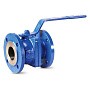 Кран шаровой DN 100 PN 16 чугунный 190мм уплотнение PTFE фланцевый FAF 1100100