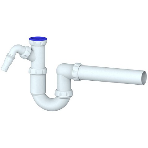 Сифон для умывальника Unicorn Y510V, 40х40 прямой отвод, 1 1/2'' х40 преходник 40х32 купить в Казани | "Проконсим"