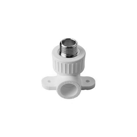 Угольник для смесителя НР VALFEX 25 PN 25 G-3/4'' НР белый купить в Казани | "Проконсим"