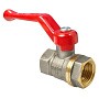 Кран латунный шаровой Valfex.214.NR1 11Б27фт1М DN 20 PN 40 никелированный муфта-муфта рычаг