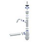 Сифон для мойки Unicorn В310V, 40х40 прямой отвод, 1 1/2'' х40 чаша из нержавеющей стали с отводом для стиральной машины купить в Казани | "Проконсим"
