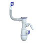 Сифон для мойки Unicorn В440V, без отвода, 1 1/2'' х40 чаша из нержавеющей стали, прямоугольный перелив купить в Казани | "Проконсим"