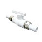 Кран шаровой полнопроходной VALFEX 32 PN 25 с двусторонним разъемным соединением белый купить в Казани | "Проконсим"