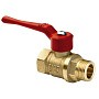 Краны латунные шаровые 11Б27п1 DN 15-40 PN 40 рычаг муфта-штуцер БАЗ Standart купить в Казани | "Проконсим"