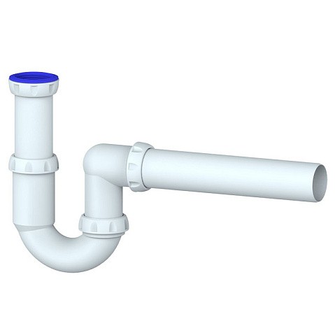 Сифон для умывальника Unicorn Y415, 40х40 прямой отвод, 1 1/2'' х40 преходник 40х32 купить в Казани | "Проконсим"