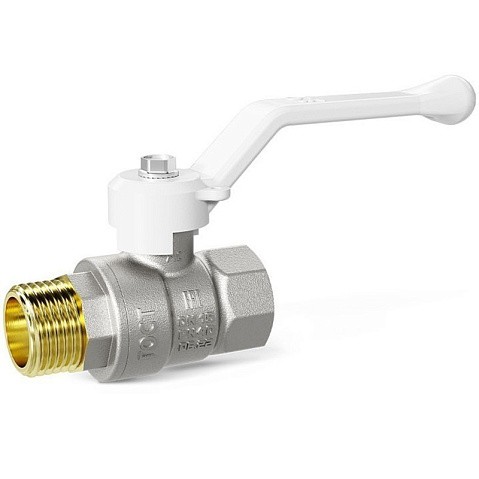 Краны латунные шаровые DN 15-50 PN 25-40 никелированные рычаг белый муфта-штуцер LD Pride 47.303 купить в Казани | "Проконсим" Краны латунные шаровые DN 15-50 PN 25-40 никелированные рычаг белый муфта-штуцер LD Pride 47.303 купить в Казани | "Проконсим"