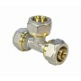 Тройники латунные для PEX труб DN 16-32 PN 10 обжимные никелированные Valfex VF.331.N купить в Казани | "Проконсим"