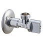 Кран латунный шаровой угловой MVI BV.464 DN 15-15 PN 10 хромированный штуцер бабочка купить в Казани | "Проконсим"