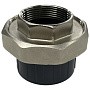 Муфта разборная НПВХ DN 50-1 1/2" PN 16 клеевая с внутренней латунной резьбой черная Aquaviva AQVBBD50F