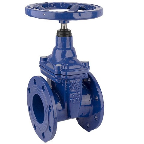 Задвижка чугунная DN 150 PN 10 с обрезиненным клином EPDM до 90гр. Рашворк 100-150-10 купить в Казани | "Проконсим" (920150030)