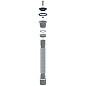 Сифон гофрированный Unicorn D220, 40х50 гибкий отвод, 1 1/2'' х40 чашка из нержавеющей стали, 800мм купить в Казани | "Проконсим"