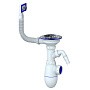 Сифон для мойки Unicorn В430V, без отвода, 3 1/2'' х40 с отводом для стиральной машины, прямоугольный перелив купить в Казани | "Проконсим"