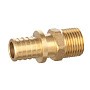 Муфта латунная для PEX DN 16 с наружной резьбой 1/2'' под надвижную гильзу PLP купить в Казани | "Проконсим"