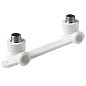 Угольник установочный двойной ПП 20-1/2'' PN 25 с наружной резьбой белый Pro Aqua PA280108P купить в Казани | "Проконсим"