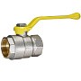 Кран латунный Temper серия 83 DN40 PN25 никелированный газовый рычаг м-м ГОСТ Р 59553 купить в Казани | "Проконсим"