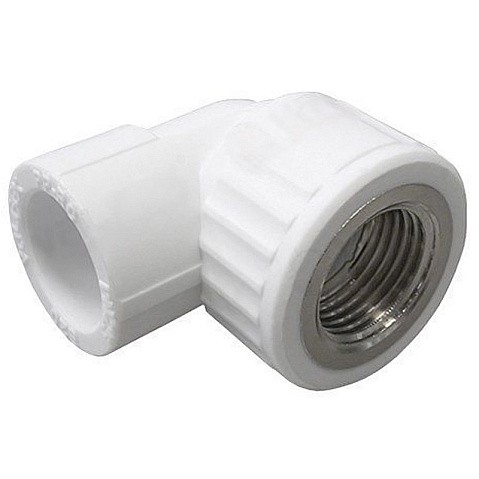 Угольник комбинированный ПП 32-1/2'' PN 25 с внутренней резьбой белый VALFEX  купить в Казани | "Проконсим"
