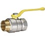 Кран латунный Temper серия 83 DN15 PN40 никелированный газовый рычаг м-шт ГОСТ Р 59553 купить в Казани | "Проконсим"