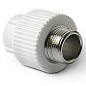 Муфта комбинированная ПП 25-1/2'' PN 25 с наружной резьбой белая Pro Aqua PA23012P купить в Казани | "Проконсим"