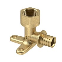 Угольники установочные латунные для PEX труб DN 16-25 PN 16 под надвижную гильзу с внутренней резьбой РосТурПласт купить в Казани | "Проконсим"