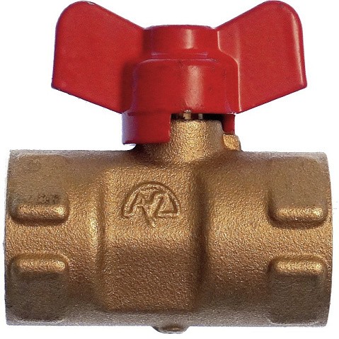 Кран латунный шаровой 11Б27п(М)2 DN 15 PN 16 трёхходовой под манометр G1/2''хG1/2'' муфта-муфта бабочка Пензапромарматура купить в Казани | "Проконсим"