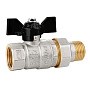 Краны латунные шаровые DN 15-32 PN 25-40 никелированные бабочка американка LD Pride 47.306 купить в Казани | "Проконсим"