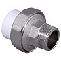Муфта комбинированная ПП 20-1/2'' PN 25 разъёмная с наружной резьбой белая VALFEX  купить в Казани | "Проконсим"