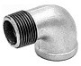 Угольники чугунные 90 гр. DN 15-25 PN 16 оцинкованные муфта-штуцер Fittex Plus купить в Казани | "Проконсим"