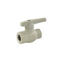 Краны шаровые ПП DN 20-32 PN 25 комбинированные серые Valfex купить в Казани | "Проконсим"