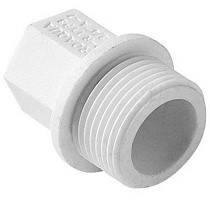 Заглушка резьбовая ПП  1/2'' PN 25 с наружной резьбой белая Pro Aqua PA15508P купить в Казани | "Проконсим"