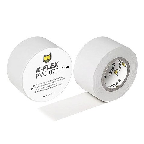 Лента теплоизоляционная K-FLEX PVC AT 070, DN 25, L = 25м, Tmax = 125гр. белый купить в Казани | "Проконсим"